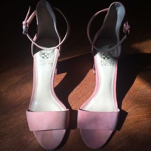 Pink Leather Suede Corlina Sandal